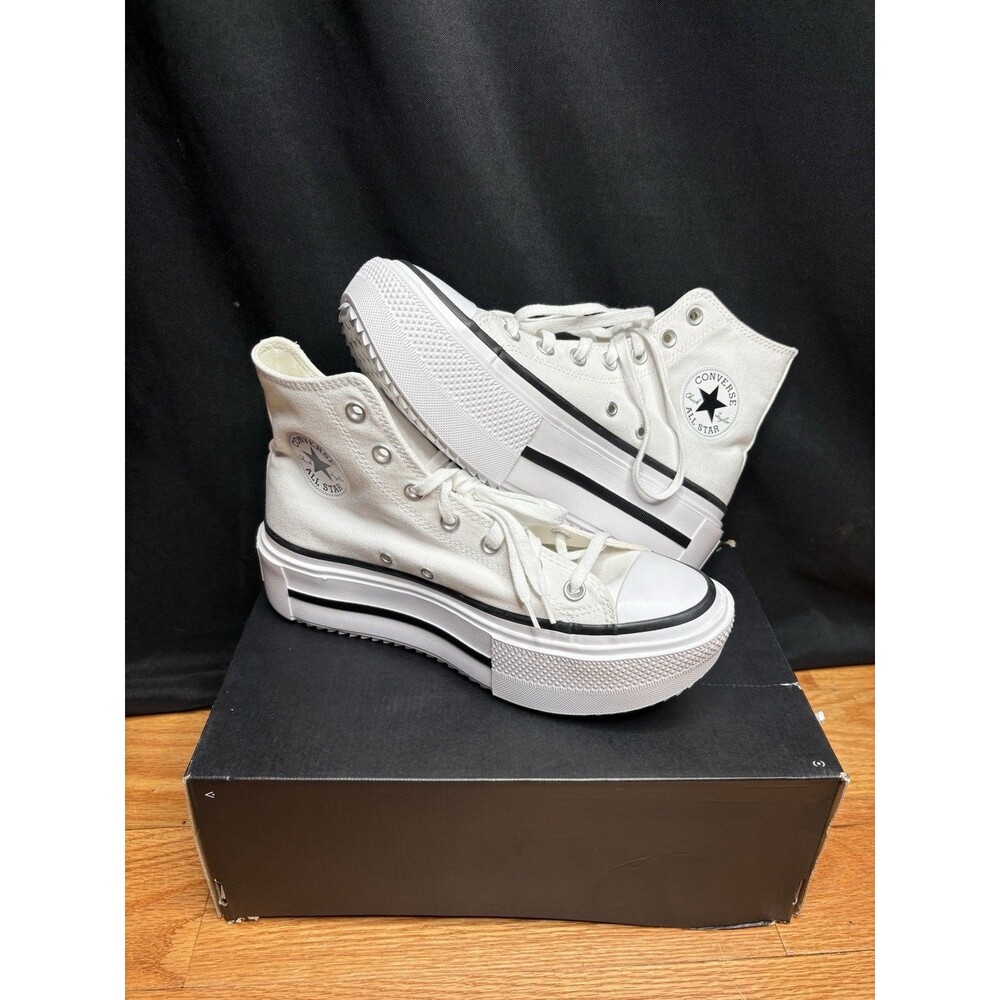 Converse Chuck Taylor All Star Lift Double Stack HI Platform A12976C Womens Sz 9 - Picture 2 of 7